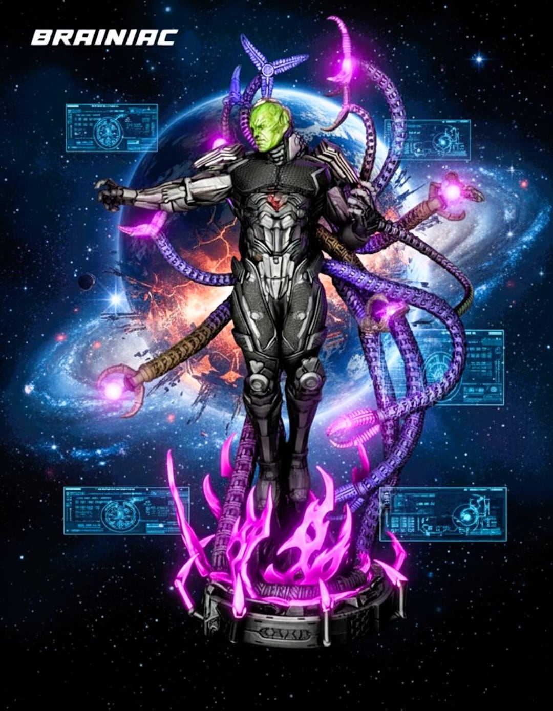 Brainiac STL File – 1/6 Figure 3D Print Anime Comics Statue - Etsy