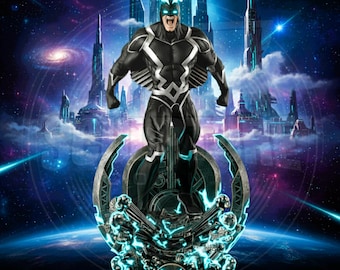 Archivo STL 3D de Black Bolt – Modelo imprimible | Figura de superhéroe de resina a escala 1/6 | Impresión de figura geek | Estatua