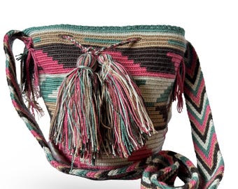 Colorful Traditional Colombian Bag - Crochet Crossbody Mochila