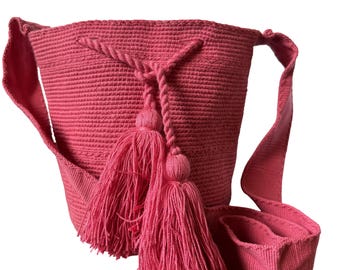 Pink Crossbody Bag - Colombian Tradition - Wayuu Artisans