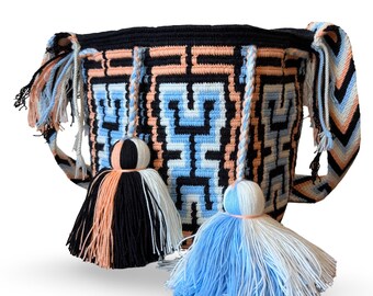 Handwoven Wayuu Mochila Bag – Artisan Colombian Crossbody