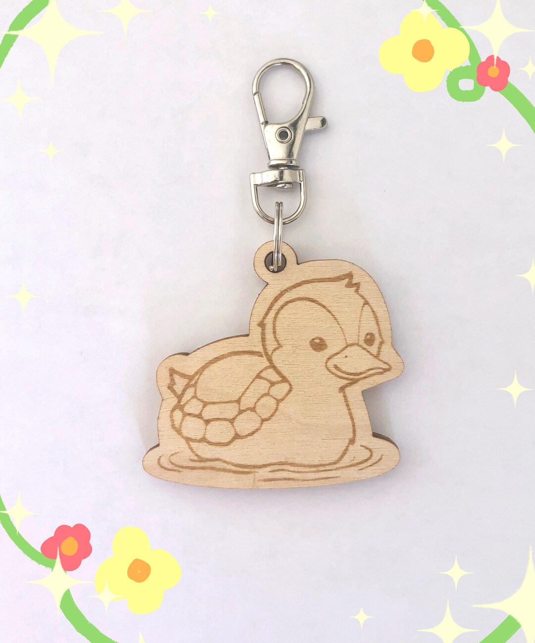 Turtle Duck Wood Keychain - Atla Avatar the Last Airbender Double Sided ...