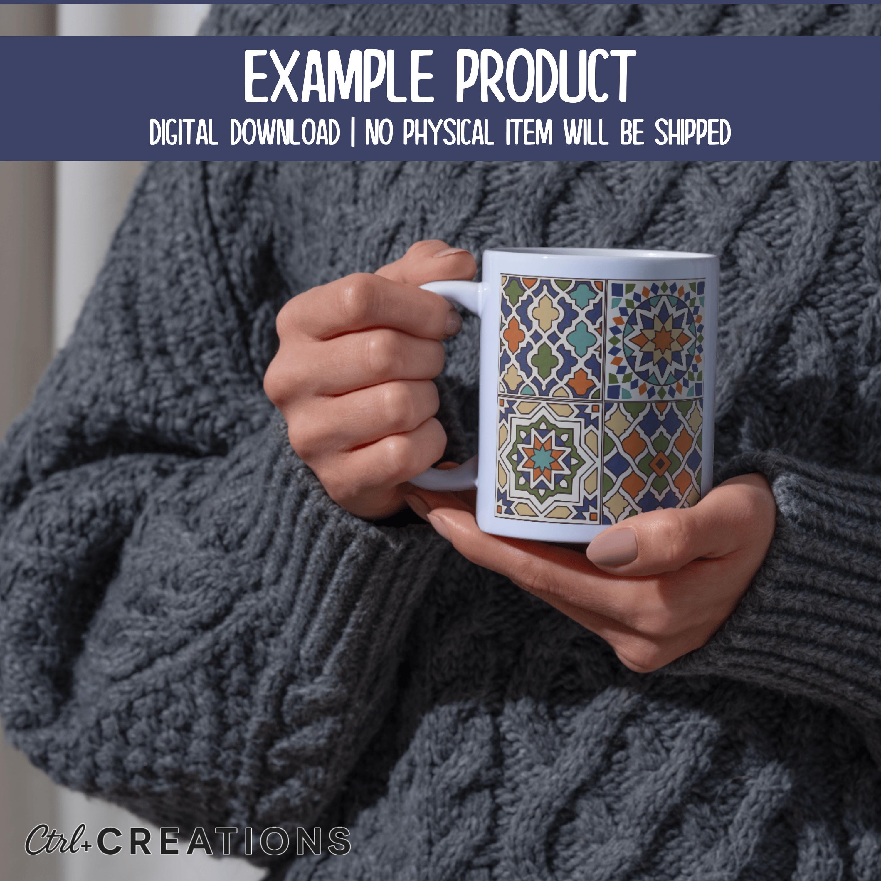 Moroccan Tiles Seamless Pattern PNG | Digital Paper | Sublimation ...