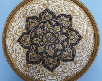 Handcrafted Mandala Wooden Wall Art – Boho Home Décor