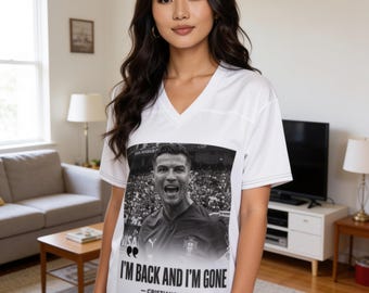 Cristiano Ronaldo “I’m Back and I’m Gone” Graphic T-Shirt | Portugal Football Fan Tee | Soccer Streetwear Gift