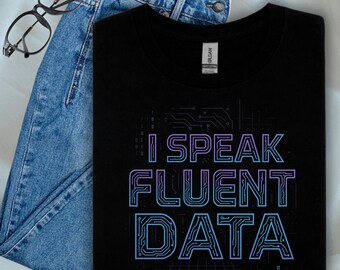 Funny Data Analyst T-Shirt: Neon Glow Science & Coding Gift