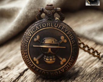 Steampunk Pirat Fickur Halsband - Cosplay Vintage Quartz Klocka