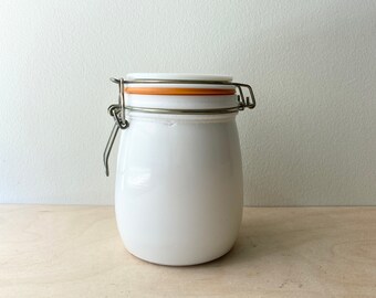 Milk Glass Canister Etsy