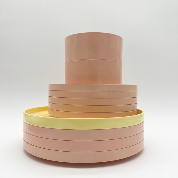Pastel Pink Heller Massimo Vignelli Dinnerware