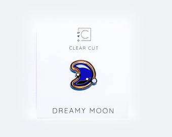 Pin de esmalte de luna de ensueño