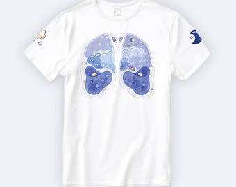 Camiseta de algodón orgánico "Pulmones de ensueño"