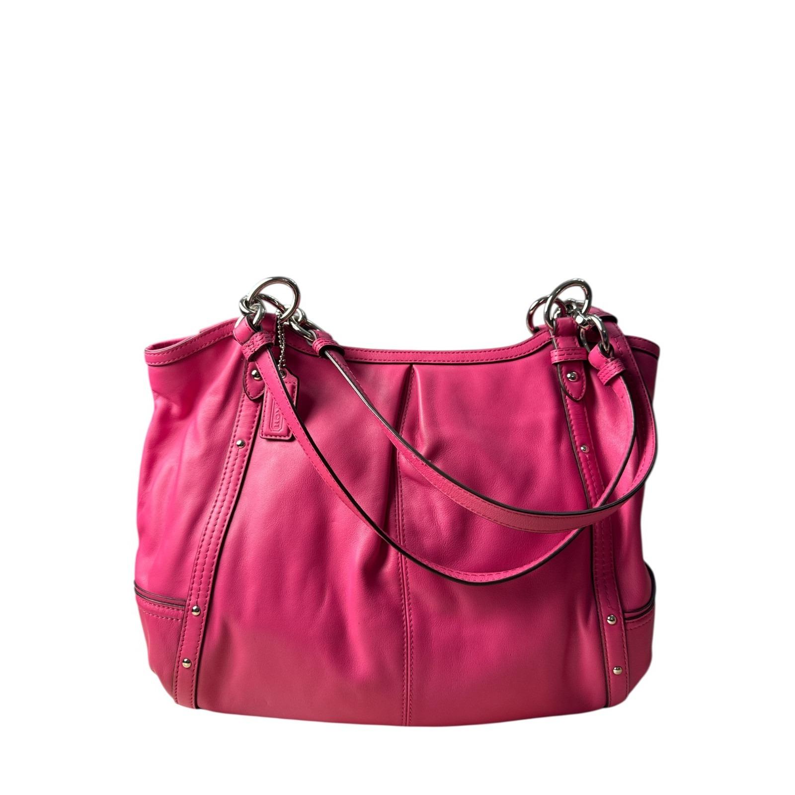 バッグ vintage coach ping signature hand bag Vintage Hot Pink Coach Bag - Etsy Canada