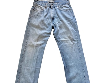 Levi's 505 Men's Jeans W34 L29 Regular Relaxed Fit VTG Blue Denim Classic Y2K