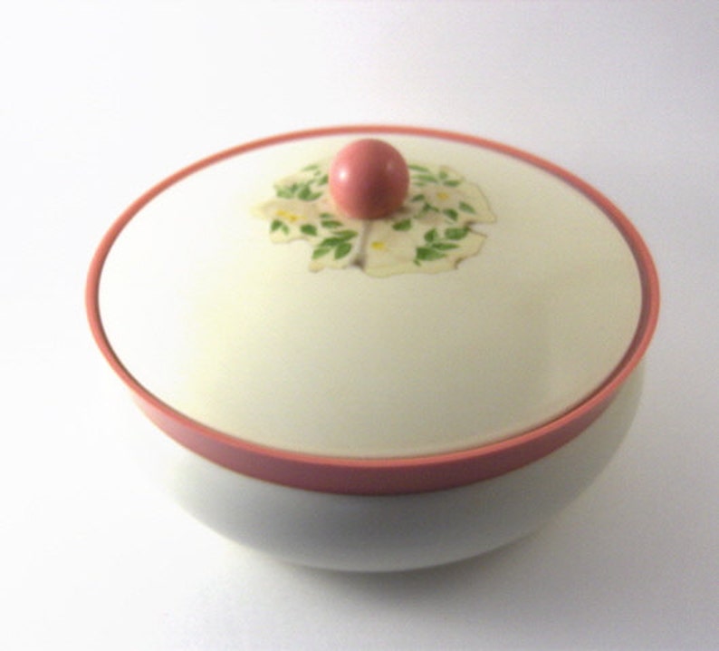 Vintage Avon Dusting Powder Container with Puff To A Wild Rose Etsy