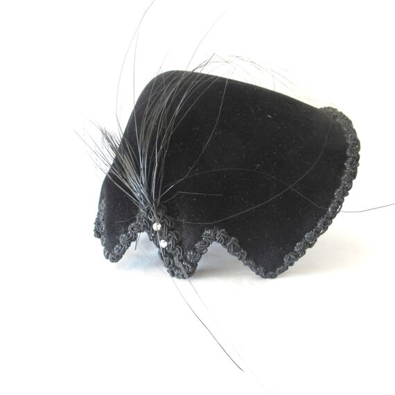 1940s Elsa Schiaparelli Hat Couture Fascinator Vel