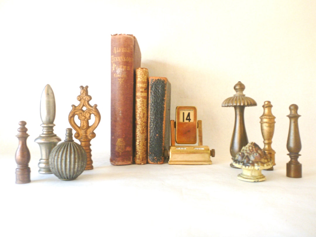 Vintage Finials / Instant Collection / Brass Bronze Metal Etsy