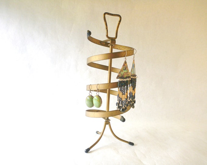 Vintage Earring Stand / Mid Century Clip / Screw Back / Wire Loop