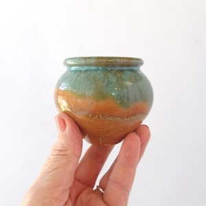 Vintage 5,8 cm große Art Pottery Schüssel aus North Carolina