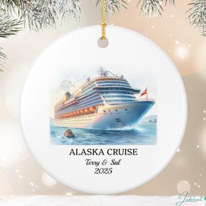 Personalized Cruise Ship Ornament, Travel Keepsake Gift