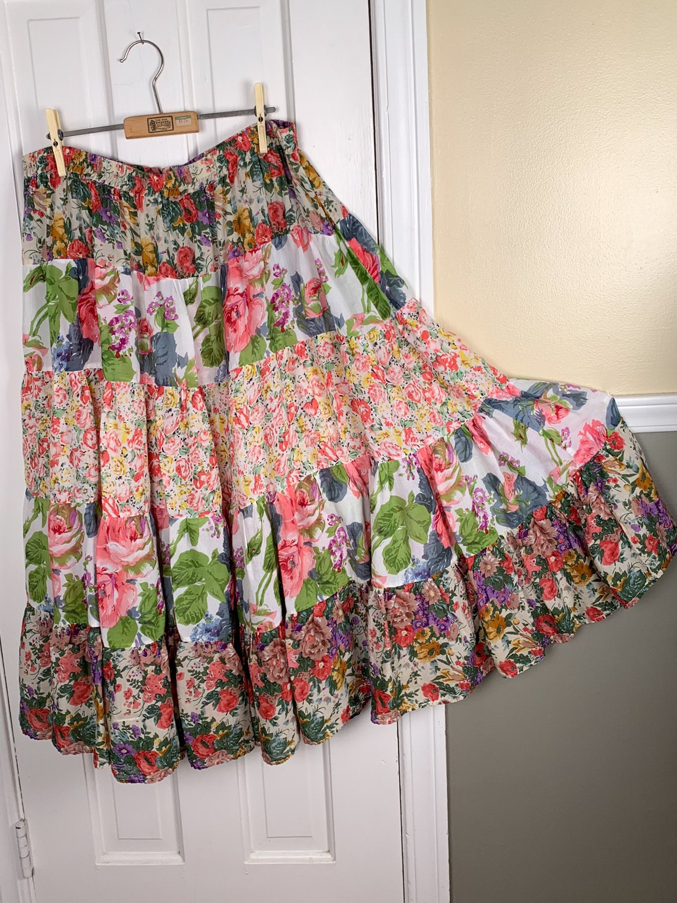 80s tiered skirt