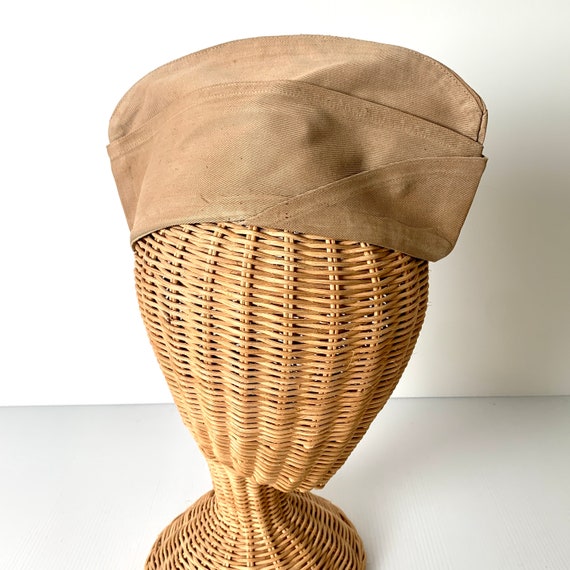 Vintage WWII Era Garrison Cap W/ega 