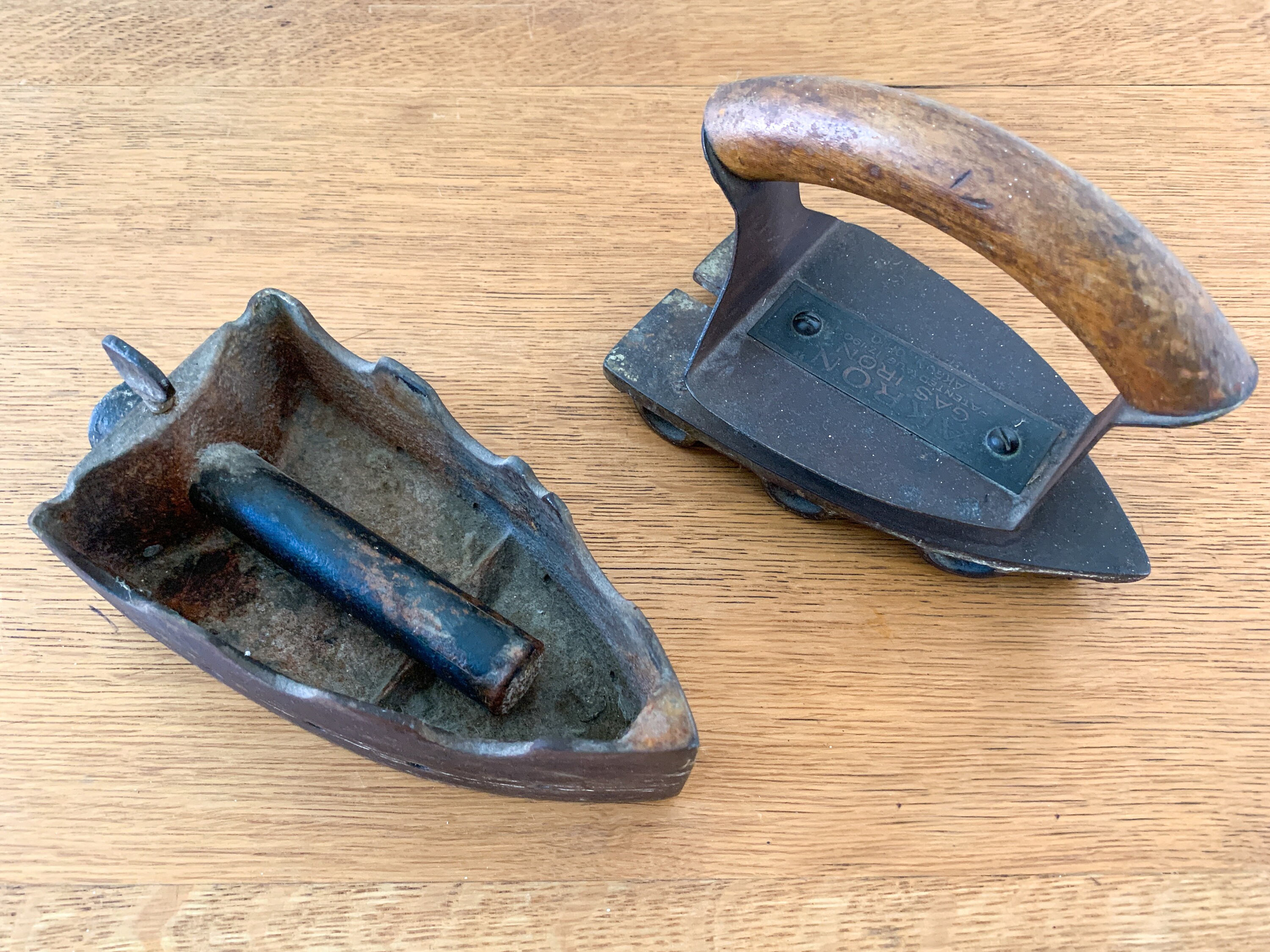Antique Akron Gas Iron made in Akron OH