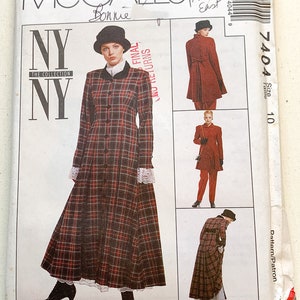 Vintage 1994 McCall's sewing pattern 7404 lined dress, lined jacket, skirt, pants & scarf | 90s suit pattern | Sizes 10