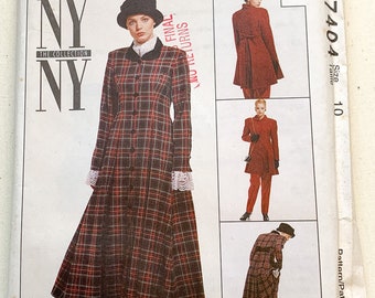 Vintage 1994 McCall's sewing pattern 7404 lined dress, lined jacket, skirt, pants & scarf | 90s suit pattern | Sizes 10
