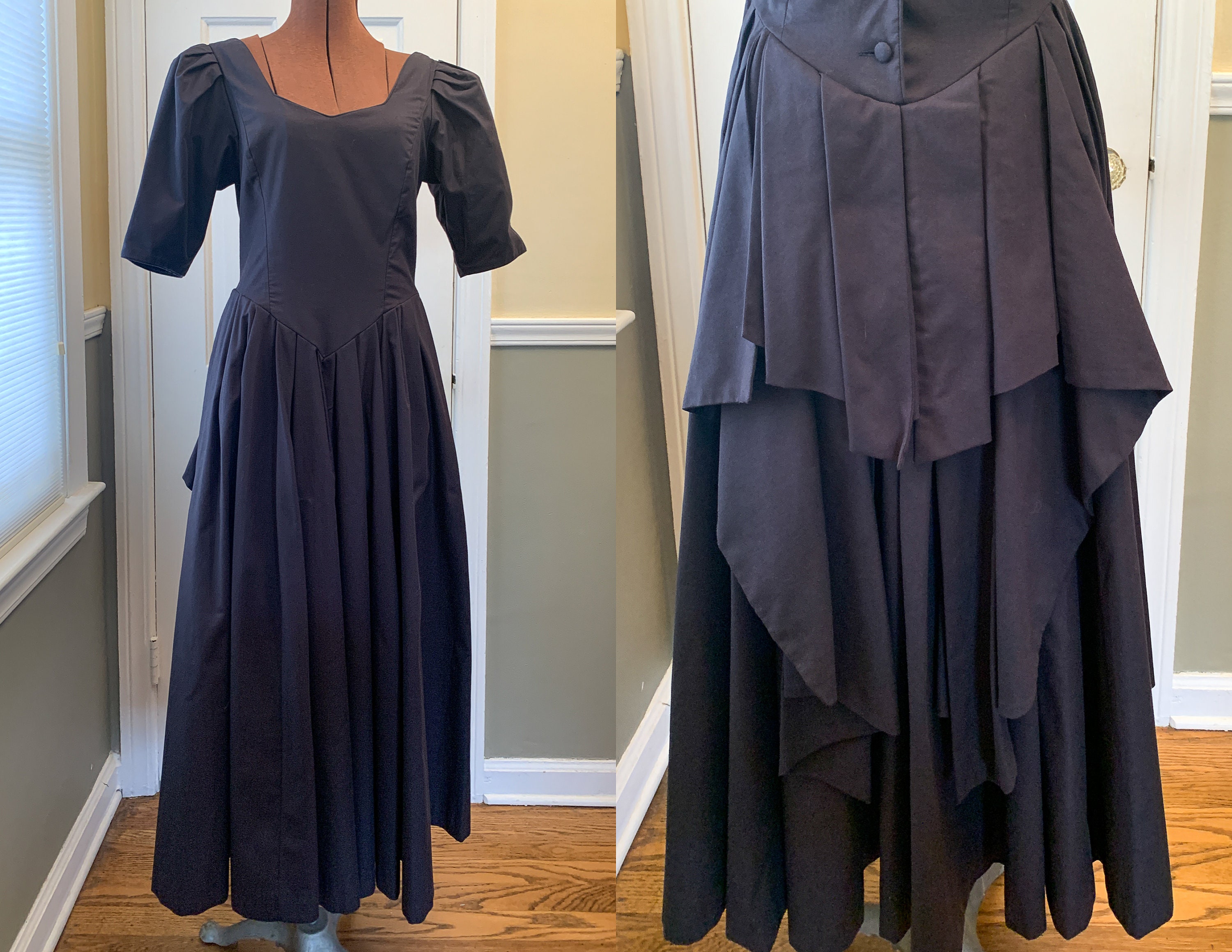 laura ashley black dress