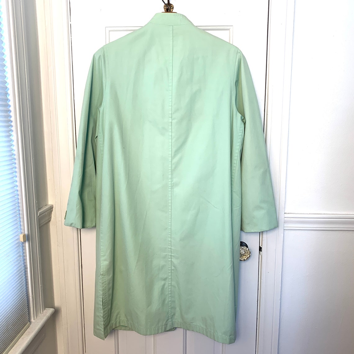 Vintage Misty Harbor Mint Green Raincoat With Boat Novelty - Etsy