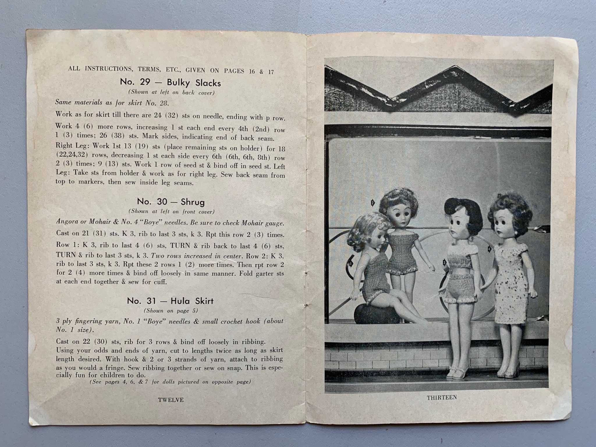 Vintage 1960s Virginia Lakin's Petite Bazaar Knitting Book