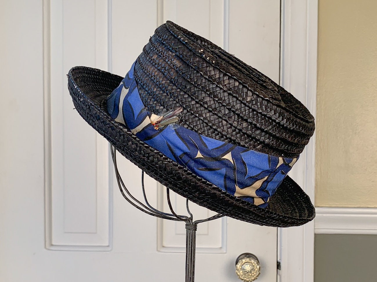 woven pork pie hat