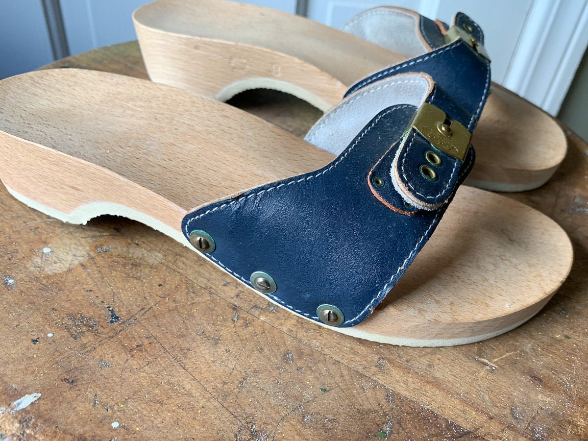 scholl wooden exercise sandals