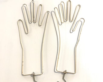 Vintage 30s/40s wire 2pc glove forms or glove stretchers