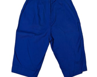 Vintage 60s Jantzen Dark Blue High Waisted Bermuda Shorts Pockets Size S/M USA