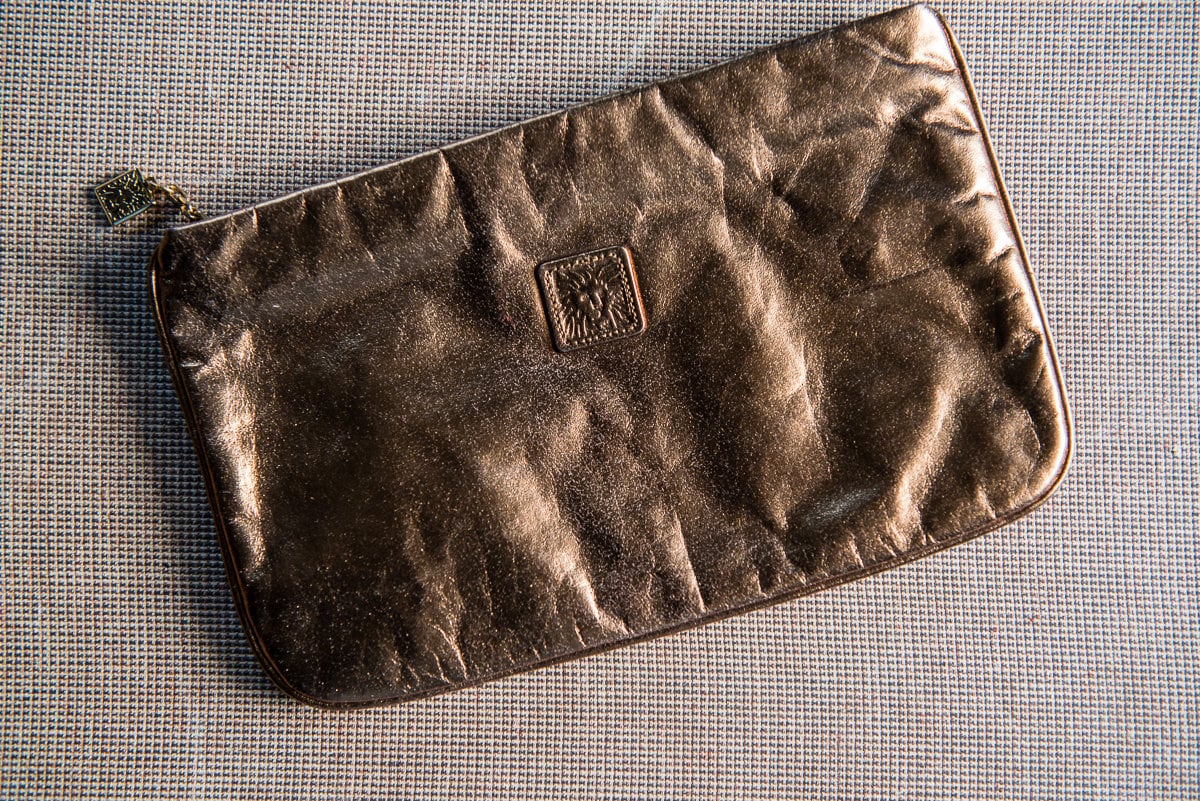 anne klein pants with gold buttons