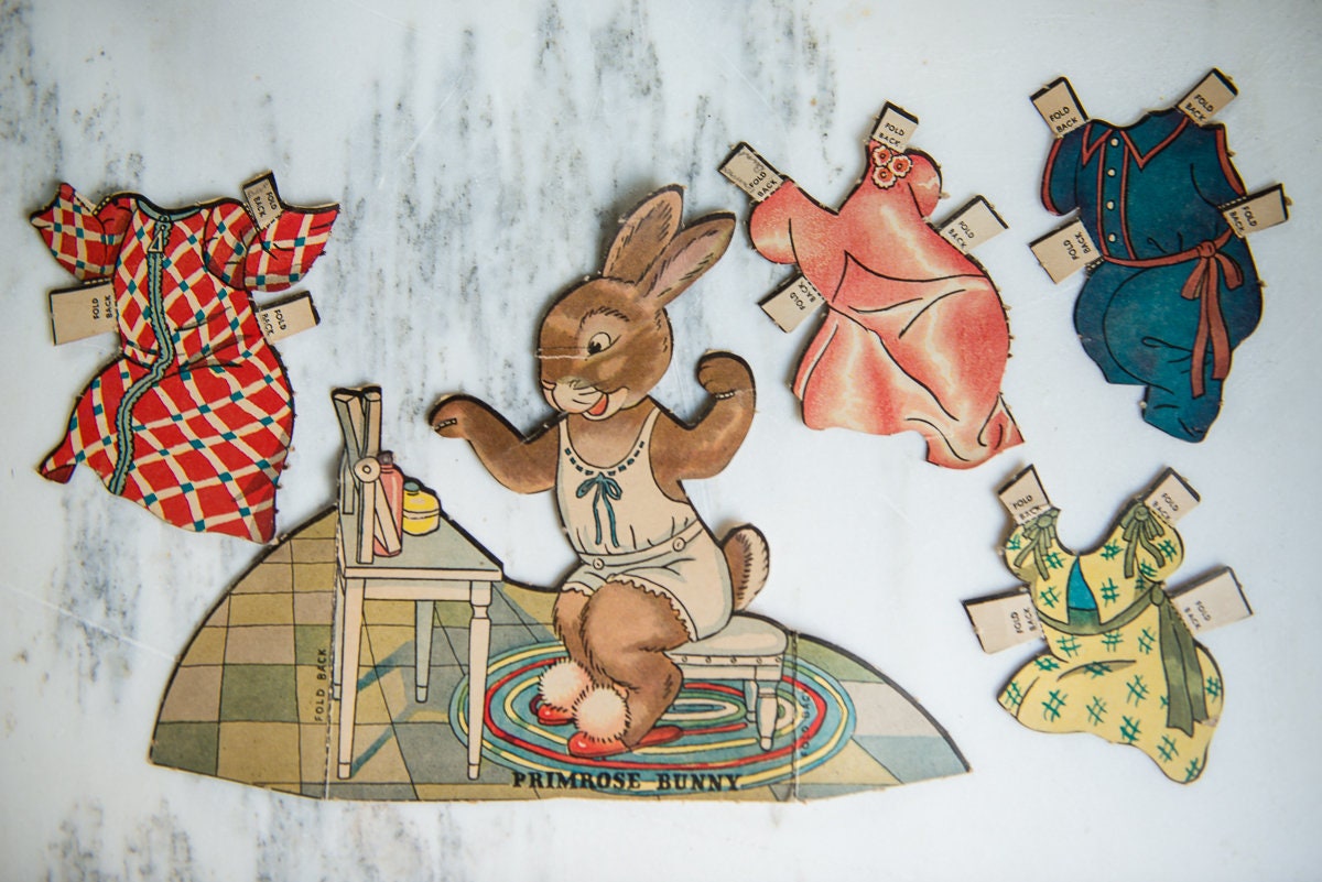 vintage paper dolls 1940s
