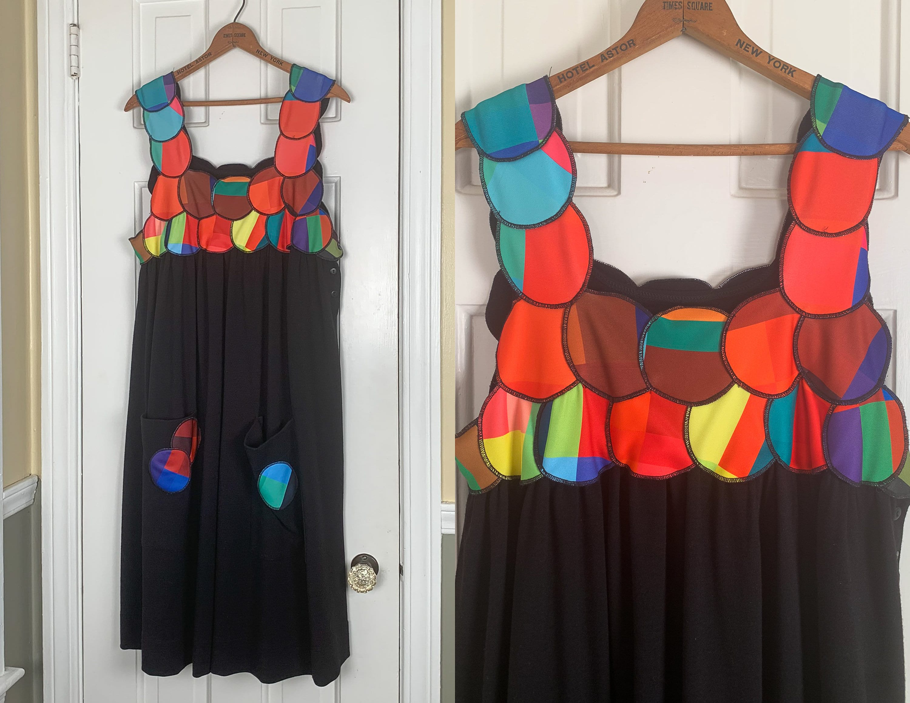 modern pinafore dress