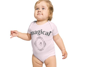 Magical Mushroom Fairy Onesie | Short Sleeve Baby Bodysuit