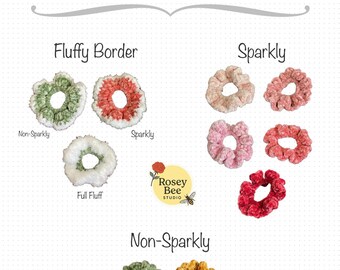 Scrunchie Haargummi aus Samt für Kinder
