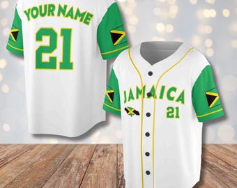 Jamaicas basebolltröja, personlig supporteruniform