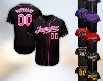 Personalized Baseball Jersey: Custom Team Name & Number