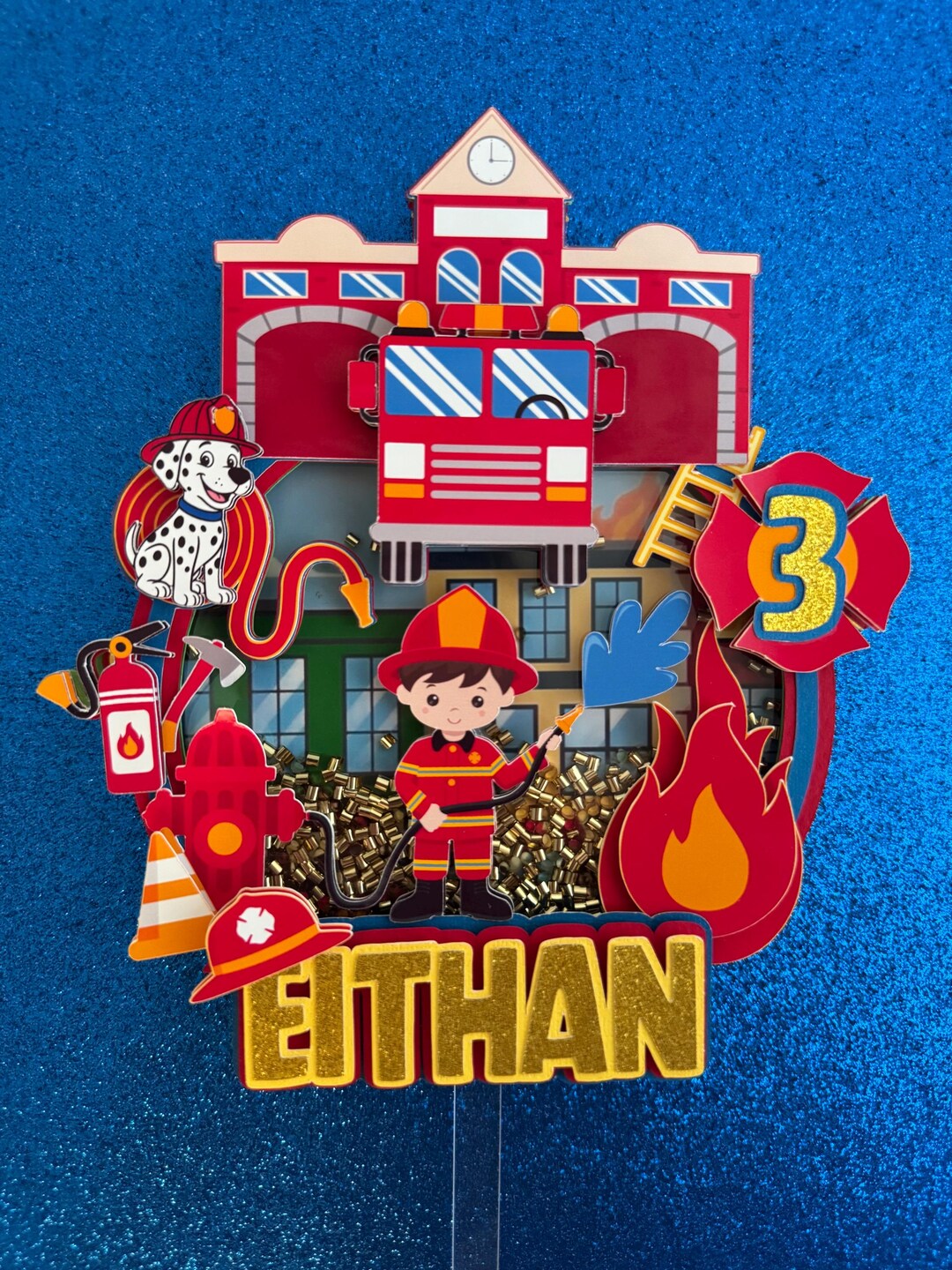 Fire Fighter Topper Firefighter Cake Topper - Etsy