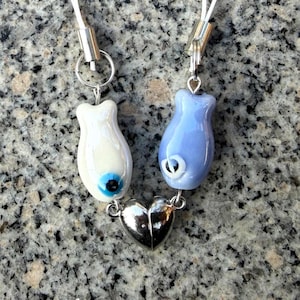 Magnetic Matching Fish Keychain Set – Cute Ocean-Inspired Couple Keyrings Gift