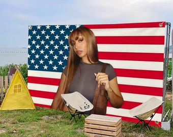 Pinkpantheress American Flag, Street Art Wall Banner for Bedroom, Garage & Living Room (small and extra large sizes)