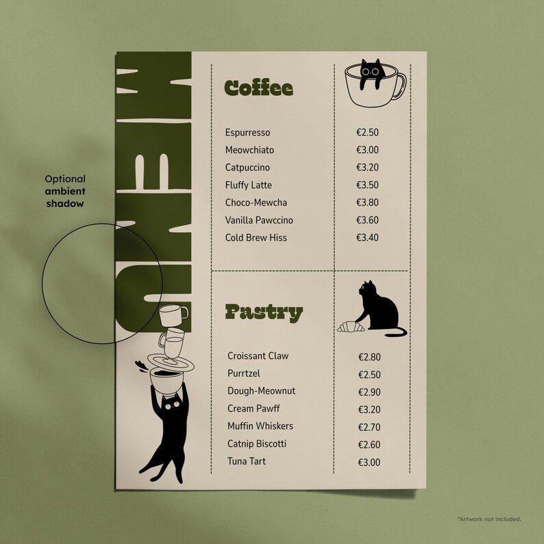 A4 Poster Mockup: Unframed Vertical Poster, Editable Background, Printables Planners Wall Art, PSD JPG image 3