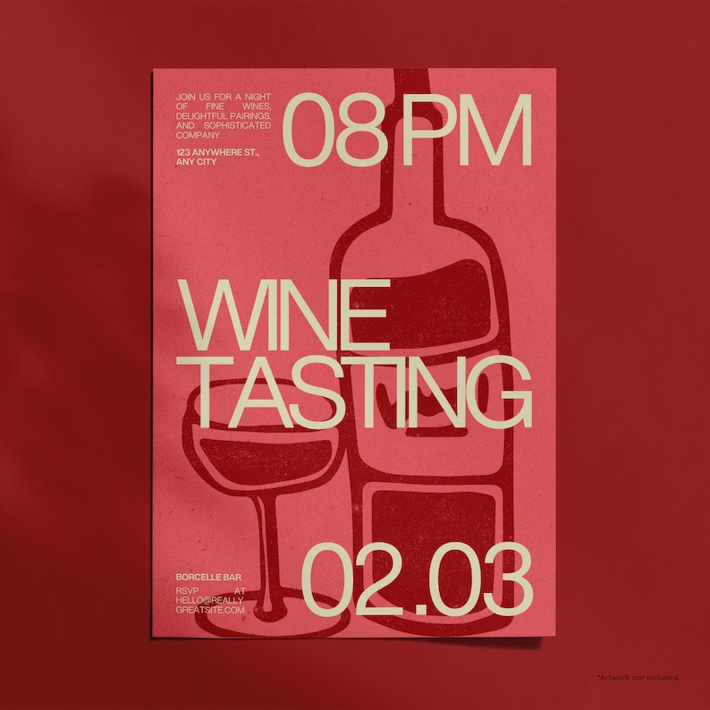 A4 Poster Mockup: Unframed Vertical Poster, Editable Background, Printables Planners Wall Art, PSD JPG image 5