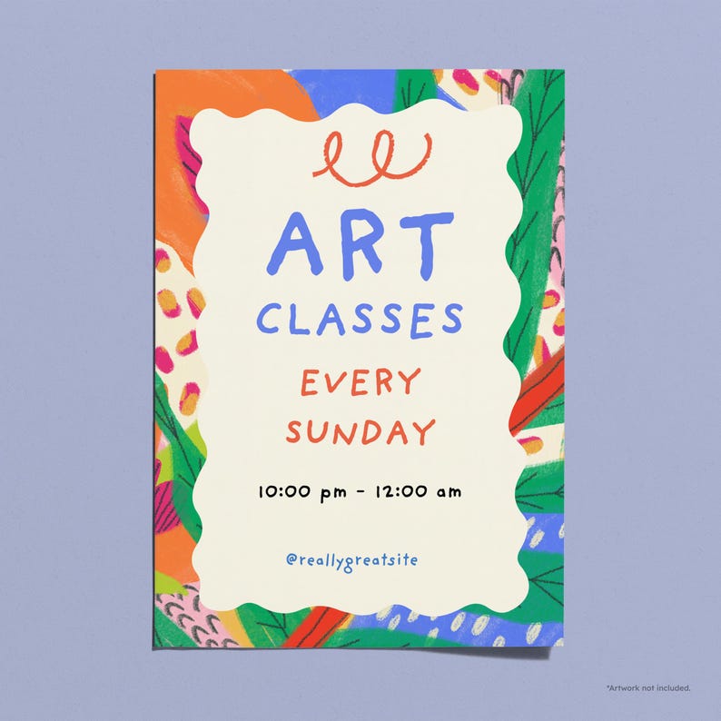 A4 Poster Mockup: Unframed Vertical Poster, Editable Background, Printables Planners Wall Art, PSD JPG image 4