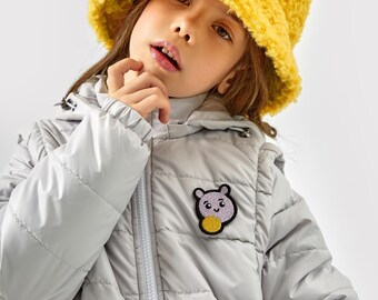 Kids Jacket with RAFD Chip – All-Season 4-in-1 Coat, Reflective Strips, Waterproof, Windproof, Insulated, Unisex