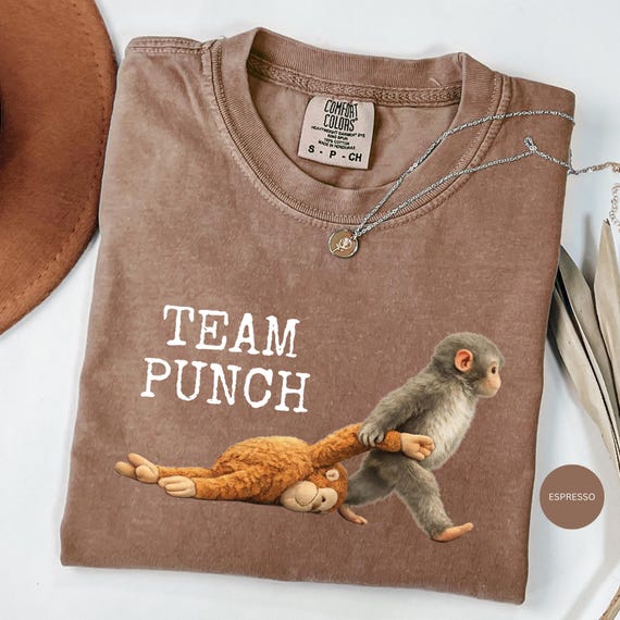 Team Punch Viral Monkey Shirt, Viral Baby Monkey Punch Shirt